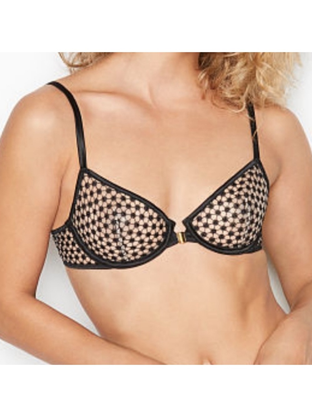 Sheer Black Lace Bodysuit - Women Intimates
Tanga starburst Victoria’s Secret